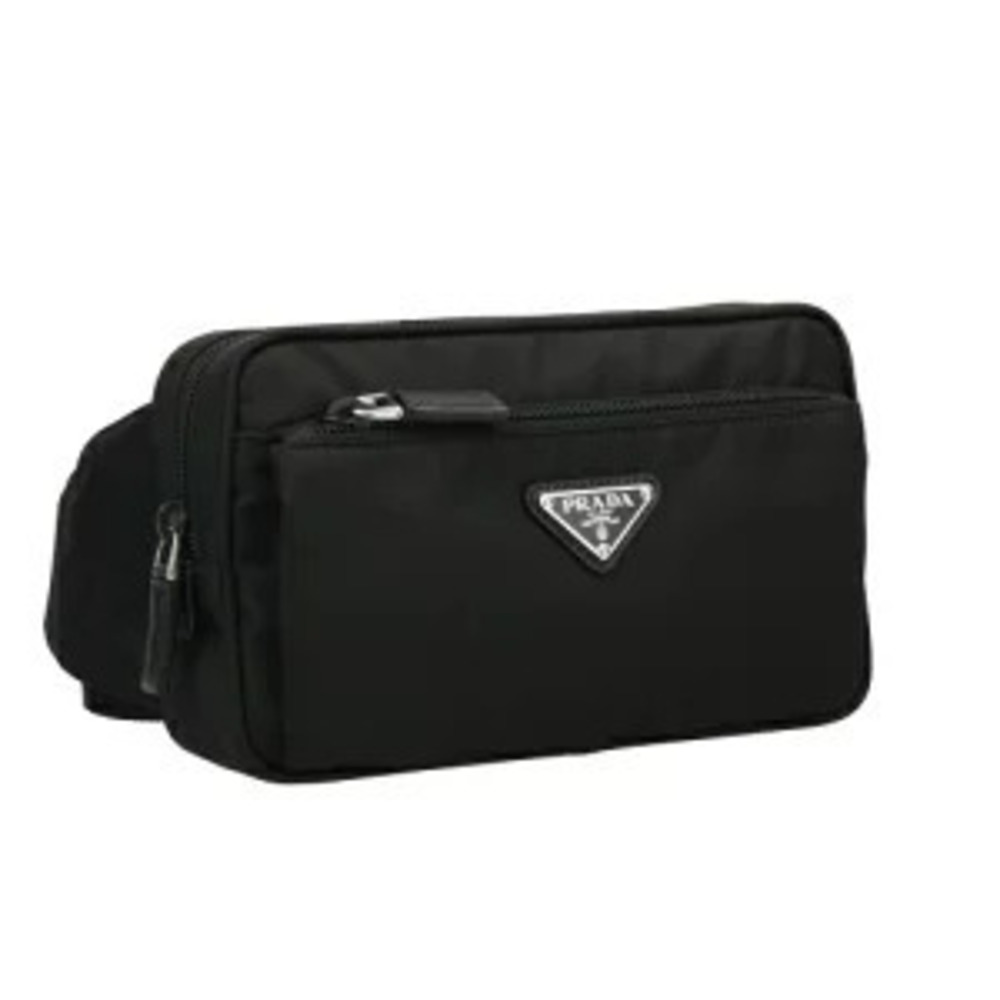 Prada Body Black Bum Bag WOO NERO V Crossbody Belt Black